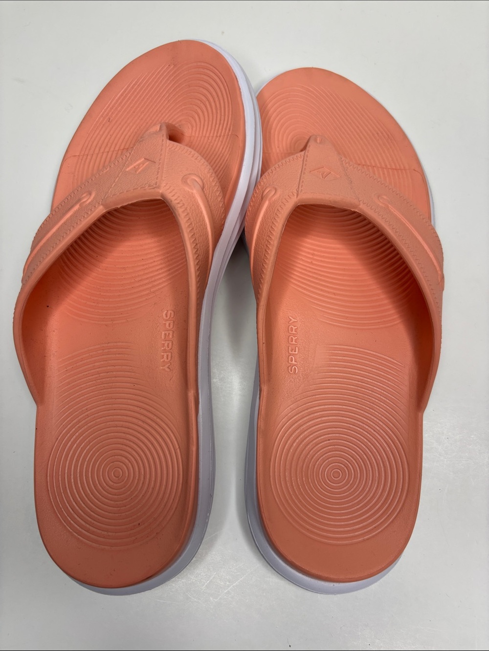 Sperry Coral Pink Slip-On Thong Sandals - Picture 5 of 8